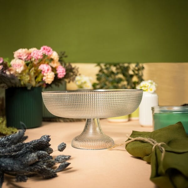 Fecra Loren Ayaklı Kase Siyah Fileli