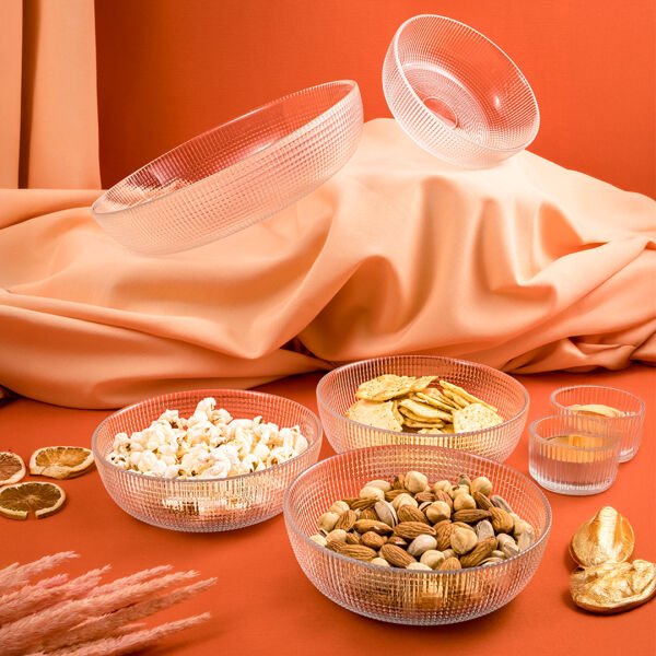 Fecra Loren 5'li Çerez Sunum Seti Natürel