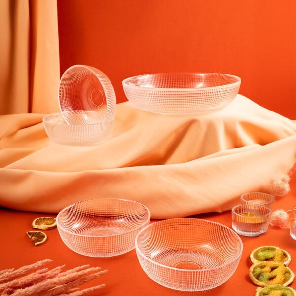 Fecra Loren 5'li Çerez Sunum Seti Natürel