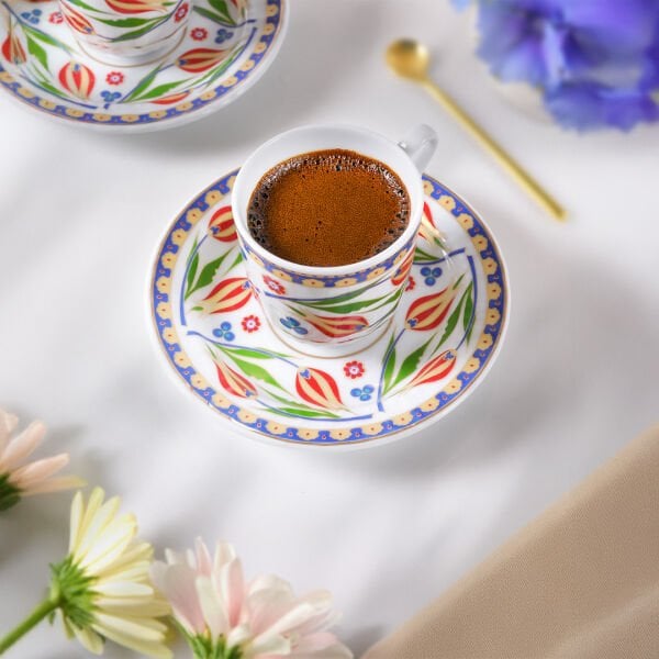 Güral Porselen Sedef 12 Parça Kahve Fincan Takımı 4555