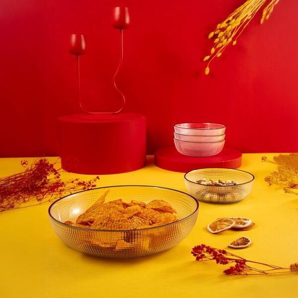 Fecra Loren 5'li Çerez Sunum Seti  Siyah