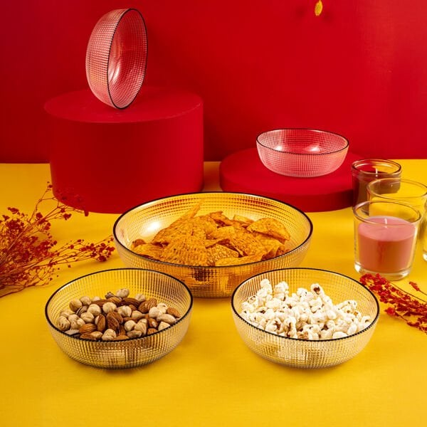 Fecra Loren 5'li Çerez Sunum Seti  Siyah