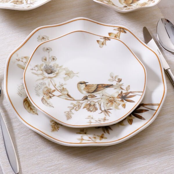 Güral Porselen Nesrin 24 Parça Yemek Seti 1891 Kahverengi