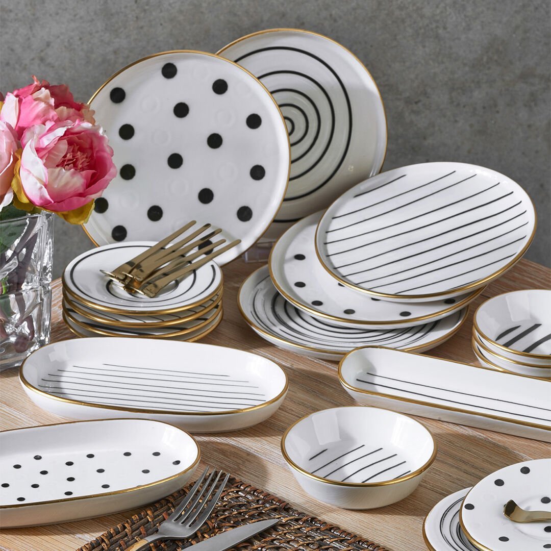 Fecra Dark 25 Parça Kahvaltı Seti