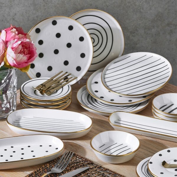 Fecra Dark 25 Parça Kahvaltı Seti