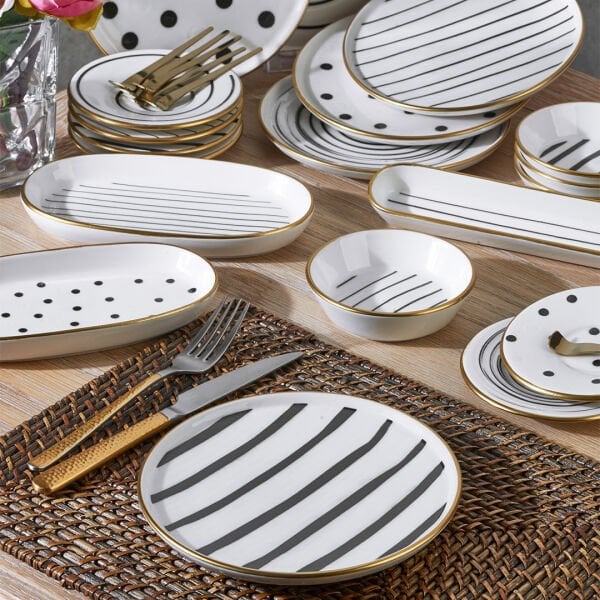 Fecra Dark 25 Parça Kahvaltı Seti