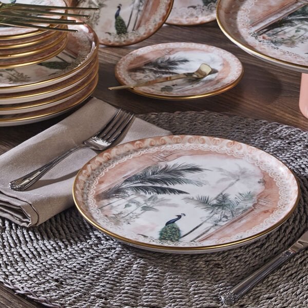 Fecra Peacock 19 Parça Sunum ve Servis Seti