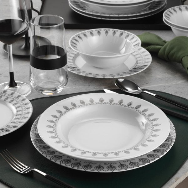 Kütahya Porselen Yasemin 24 Parça Yemek Seti DG472